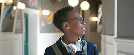 Student Hallway Glasses