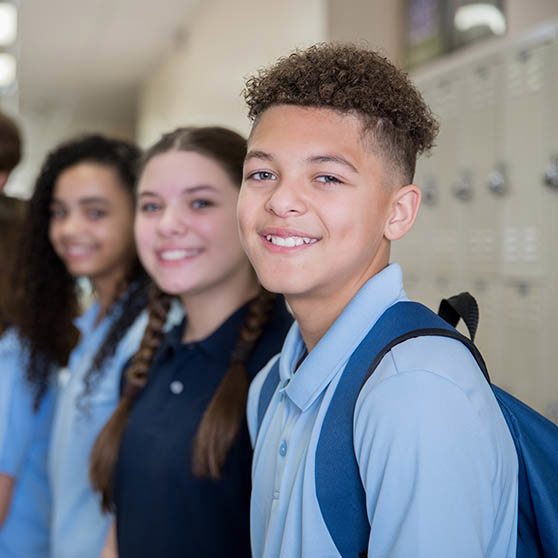 Students In Hallway 2