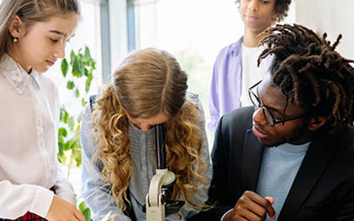 Students Microscope Adult