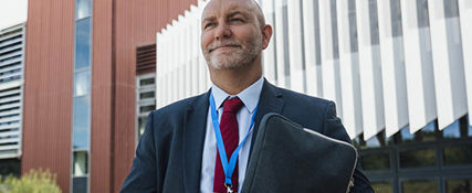 Admin Outside Building