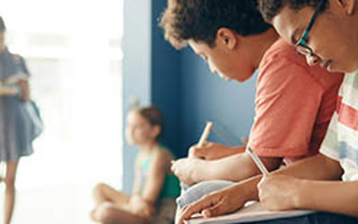 Students Working Notebook