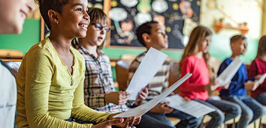 students in circle time