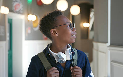 Student Hallway Glasses